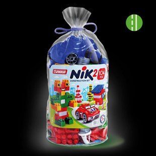 Конструктор дитячий "NIK-2" (104 дет.) (кульок) 4820041671870, 71870