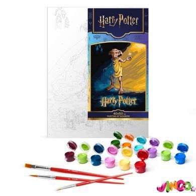 Набір для розпису по номерах WB Harry Potter: Постер з Добі 40х50см (KHO5221)