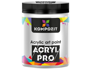 Фарба художня Acryl Pro ART Kompozit 430 мл, 018 білила титанові, 018 білила титанові