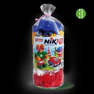 Конструктор дитячий "NIK-3" (128 дет.) (кульок) 4820041671887, 71887