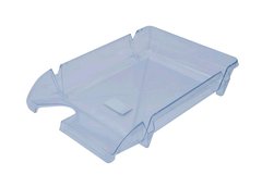 Лоток пластиковый для бумаг горизонтальный Компакт, JOBMAX, прозрачный (80602)
