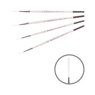 Пензель синтетика лайнер Flamingo 1023RL №0 коротка ручка KOLOS