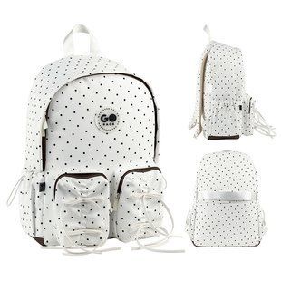 Рюкзак GoPack Education Teens 130L молочний, білий