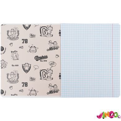 Зошит шкільний Kite Garfield GF26-236, 18 аркушів, клітинка