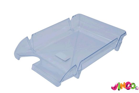 Лоток пластиковый для бумаг горизонтальный Компакт, JOBMAX, прозрачный (80602)