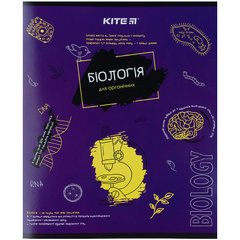 Зошит предметний Kite Classic K21-240-01, 48 аркушів, клітинка, біологія, принт