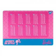492257 Подкладка для стола Yes табл.умнож. "Barbie" розовый