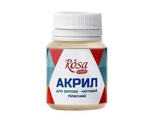 20031 Акрил для декору, Тілесний, матовий, 20 мл, ROSA START