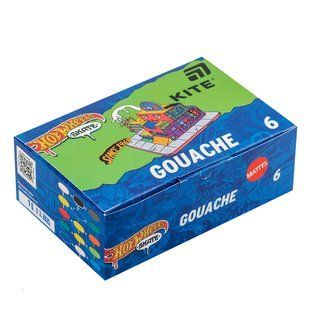 Гуаш Кайт Hot Wheels Скейт HW25-062, 6 кольорів