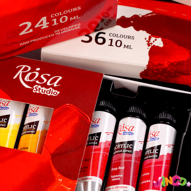 Набір акрилових фарб 12х10мл ROSA Studio