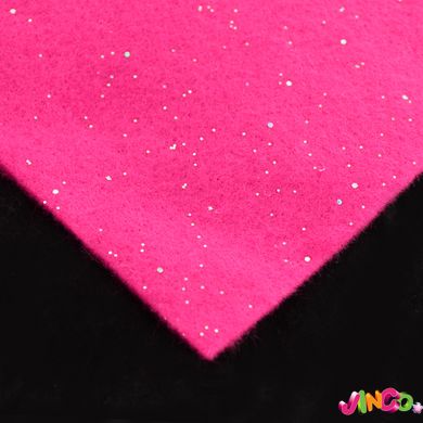 Фетр Santi мягкий с глиттером, розовый, 21*30см (10л) (741451)