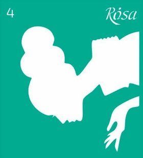 Багаторазовий самоклеючий трафарет ROSA TALENT №4 (3625104)