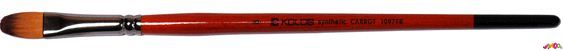 421097FR14 Кисточка "Kolos", Carrot 1097FR, синтетика, овальная, короткая ручка, №14