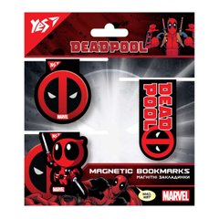 Закладки магнітні YES Marvel.Deadpool, 3шт. (707736)