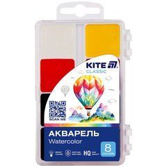 K-065 Фарби акварельні, 8 кол. Kite Classic