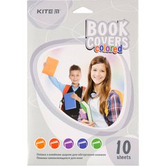 Плівка самоклеюча для книг Kite K20-309, 38x27 см, 10 штук, асорті кольорів, принт