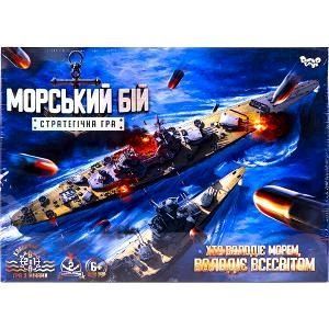 Настільна розважальна гра "Морський бій. Стратегічна гра" укр, G-MB-02U