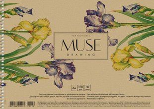 Альбом для малювання, А4, 30 арк., 150 г/м?, крафт, MUSE (PB-SC-030)