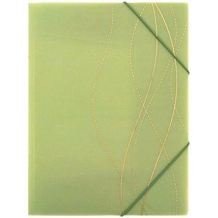 1509-42-A Папка на гумках, А4+, Waves-3