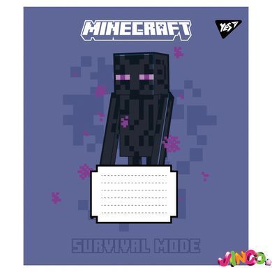 767562 А5 24 лін. Yes Minecraft Signs, зошит учнівський шкільний