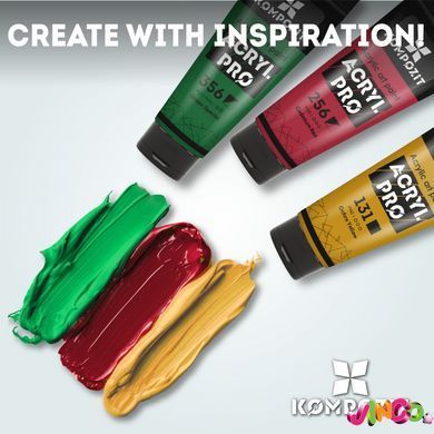 Фарба художня Acryl PRO ART Kompozit 75 мл, 321 зелений ФЦ, 321 зелений ФЦ