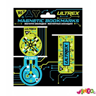 Закладки магнітні YES "Ultrex", 3 шт. (707619)