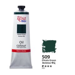 328509 Фарба олійна, Зелена ФЦ (509), 100мл, ROSA Studio