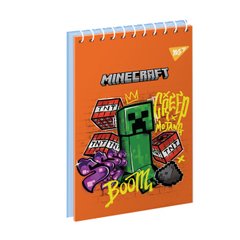 Зошит для записів YES А7/80 од.спіраль Minecraft