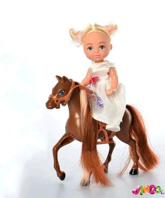 129808 Лялька "Defa" 8410 (24) 3 види, "Вершниця", кінь, на листі