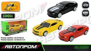 Іграшка машина мет. АВТОПРОМ арт. 10011 5 inch,3 кольори 2013 Chevrolet Camaro SS, відкр.двері