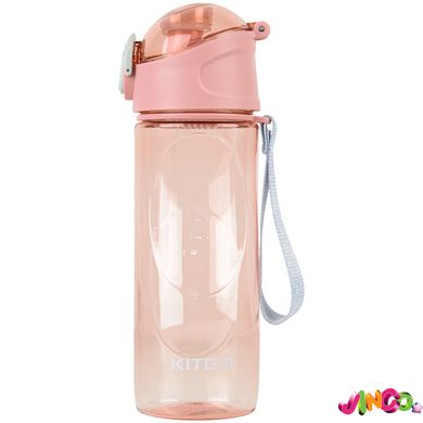 Пляшечка для води, 530 мл, ніжно-рожева