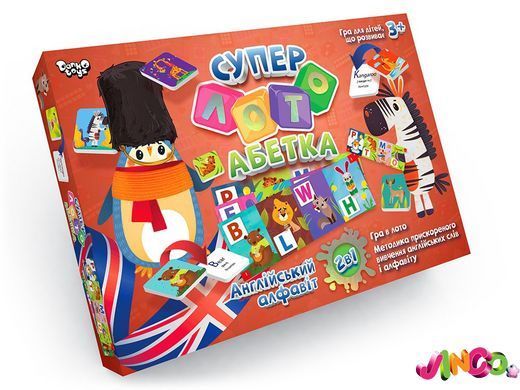Настільна розважальна гра DANKO TOYS Супер лото Абетка
