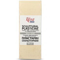 502304 Пластилін ''Скульптурний'', білий, 800г, ROSA Studio