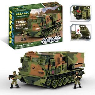 Конструктор IBLOCK арт. PL-921-506 Армія,M270 MLRS,1328дет.,2фігурки, короб. 63,5*43*9см