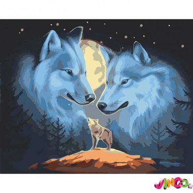 11649-AC Набор для росписи "Волчья природа" 40 50 см