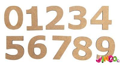 Набір дерев'яних заготовок ROSA TALENT Цифра 8 МДФ 10 шт. (4801414)