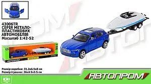 Машина+прицеп мет. АВТОПРОМ арт. 43005TR 1:43 Ford F-150,відкр.двері