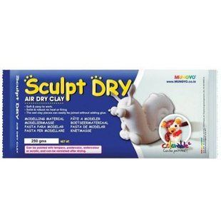 985503 Маса для моделювання, біла, самозастигаюча, 250г, Sculpt Dry , MUNGYO