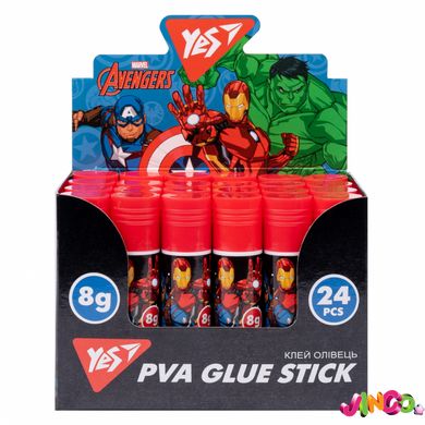 Клей-олівець YES 8г, PVA Marvel.Avengers, 320275