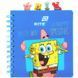 Блокнот з розділювачами на спіралі Sponge Bob SB26-278, 80 аркушів, клітинка, пластикова обкладинка