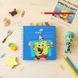 Блокнот з розділювачами на спіралі Sponge Bob SB26-278, 80 аркушів, клітинка, пластикова обкладинка