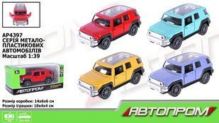 Машина мет. АВТОПРОМ арт. AP4397 1:43,4 кольори, відкр.двері, короб.14*6*6см