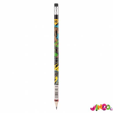 Олівець YES чорнографітний з гумкою, Jurassic World