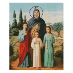 FA40822 Алмазна картина FA40822 "Віра, Надія, Любов та їх мати Софія", розміром 40х50 см кр