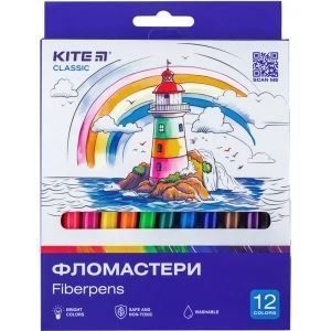 K-447 Фломастери, набiр 12 шт. Kite Classic