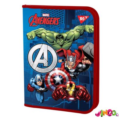 Папка для тетрадей YES пластиковая на молнии В5 Marvel Avengers (491940)