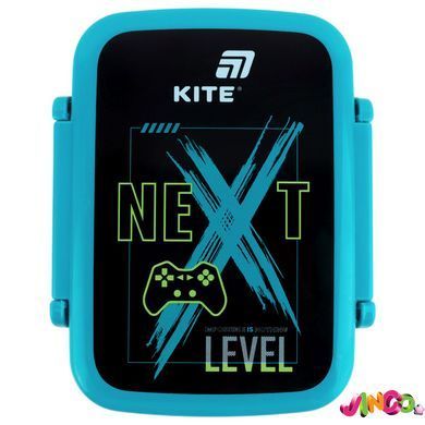 Ланчбокс Kite Next Level, K26-160-2, 420 мл, чорний; бірюзовий
