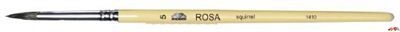 Кисточка "Roubloff", белка, круглая, короткая ручка, покрытая лаком, 1410, №9