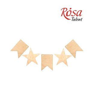 4801488 Набір заготовок &bdquo;Гірлянда&ldquo;, фанера, 5шт, ROSA Talent