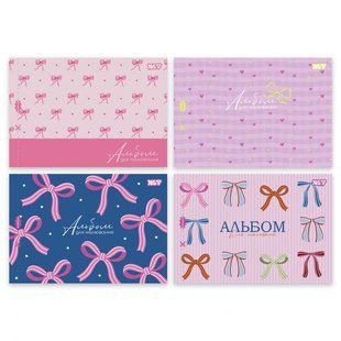 130654 Зошит для малювання Yes А4 28 арк. скоба, з перфорацією (Pink bow)